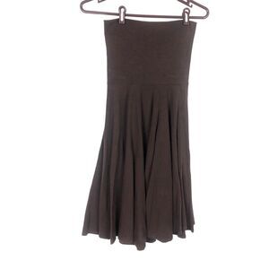 J. Crew Brown Fold Down Flare Skirt Women's Size Small